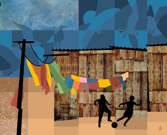 Wash Day Scrimmage - Original Painting SOLD