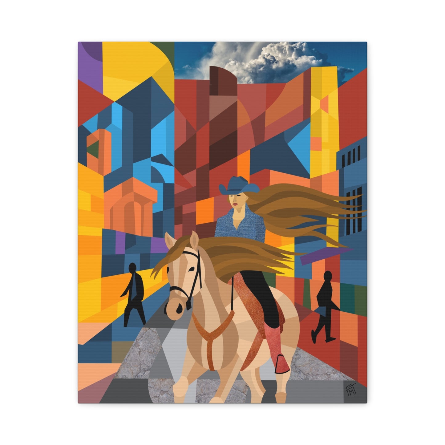 Urban Cowgirl - Canvas Print