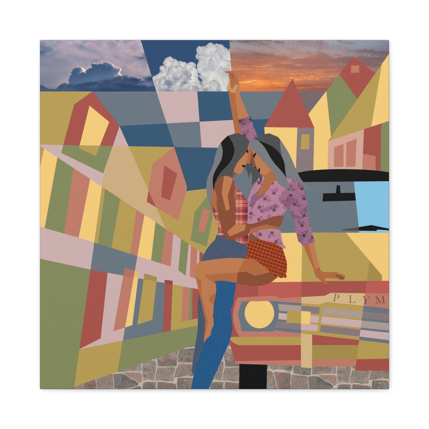 Dos Chicas - Canvas Print