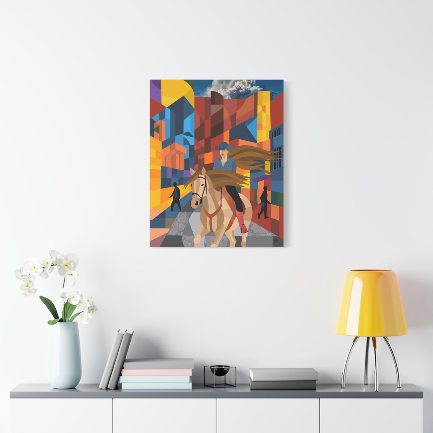 Urban Cowgirl - Canvas Print