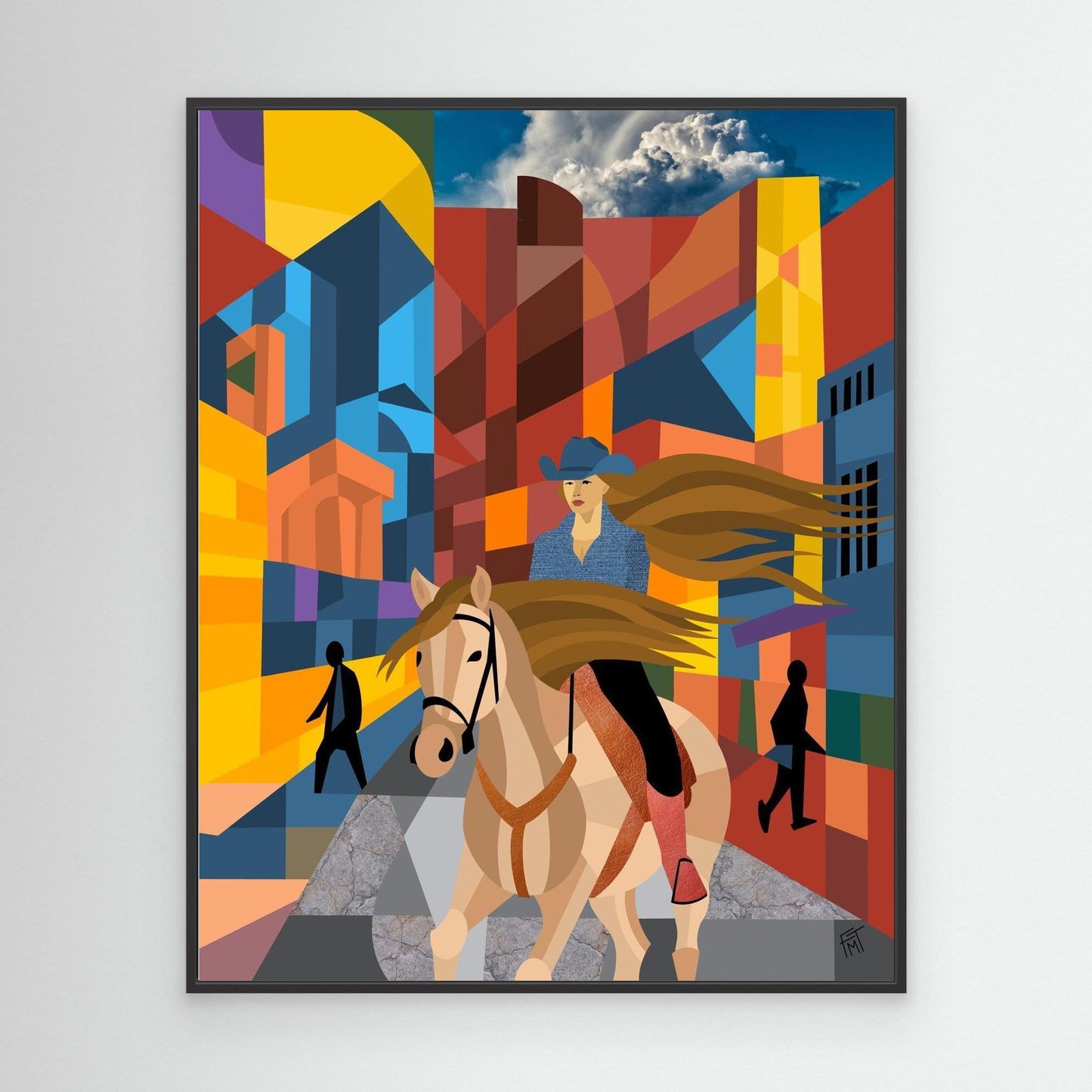 Urban Cowgirl - Canvas Print