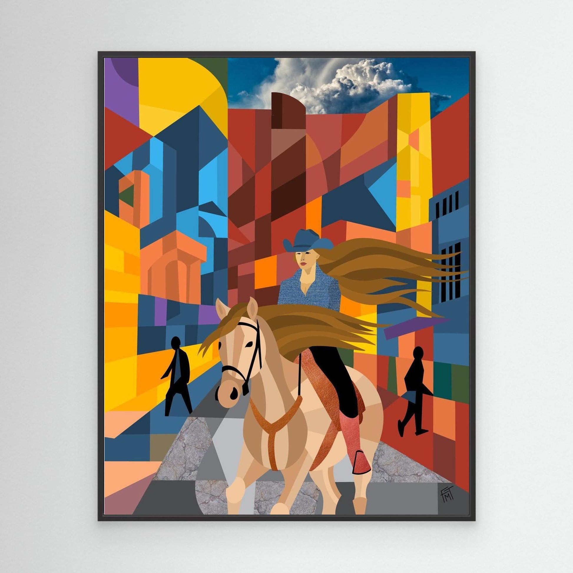 Urban Cowgirl - Canvas Print