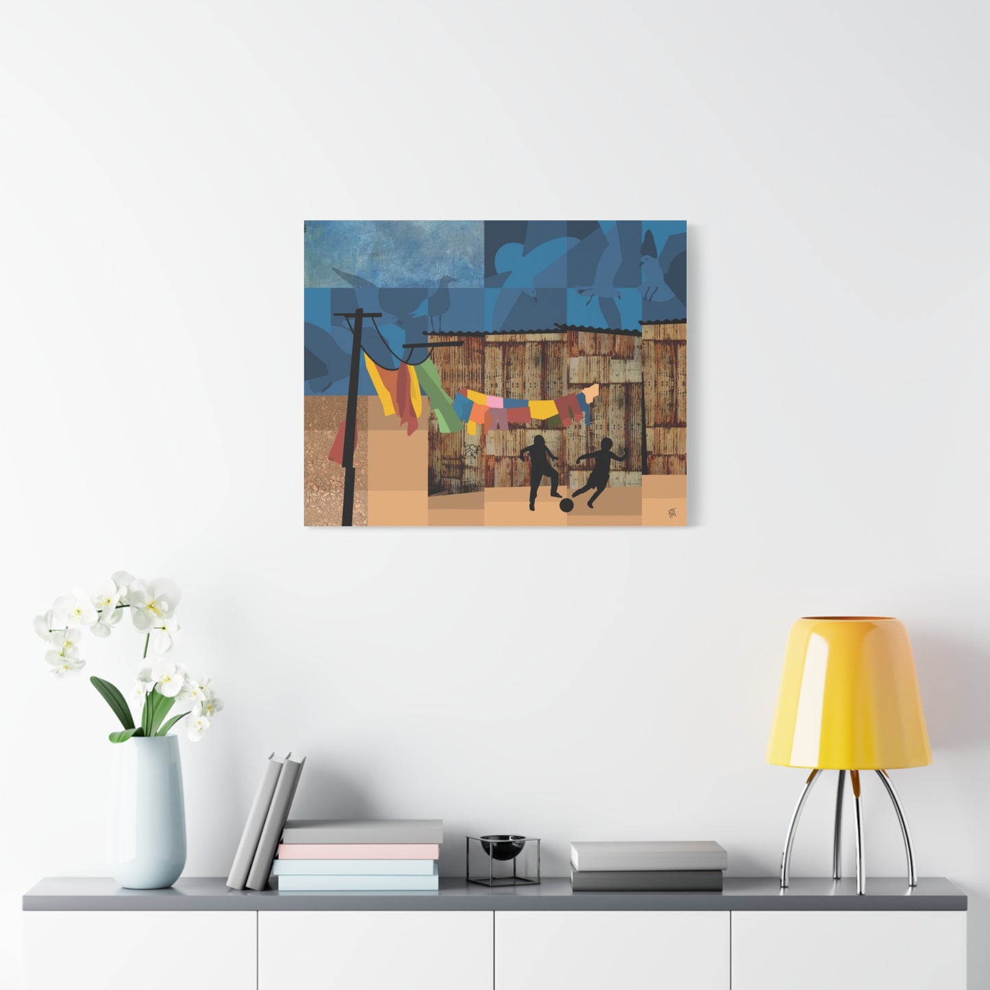 Wash Day Scrimmage - Canvas Print