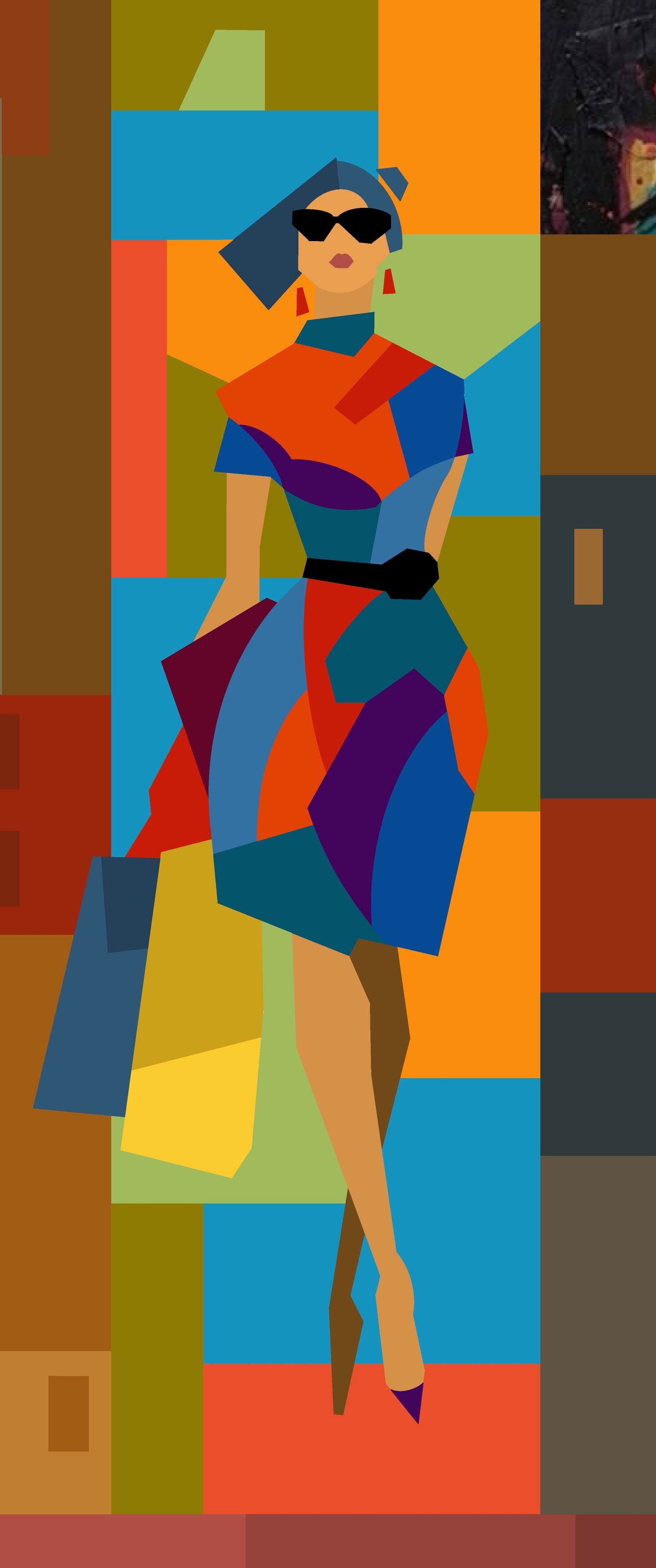 Petula Goes Shopping - Original Painting