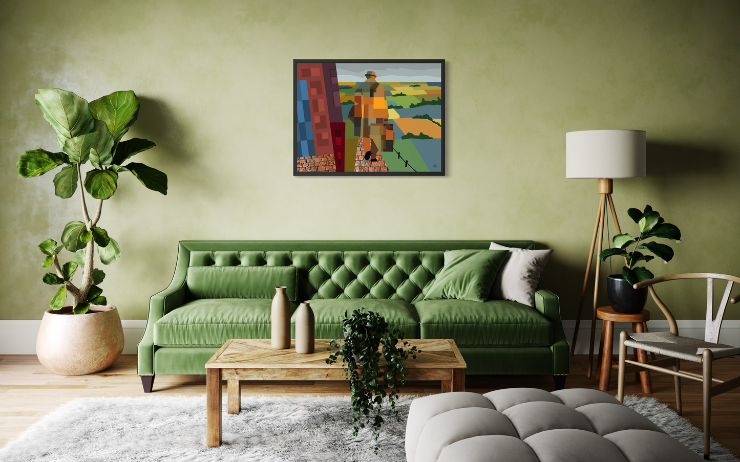 Davy's on the Road Again- Canvas Print