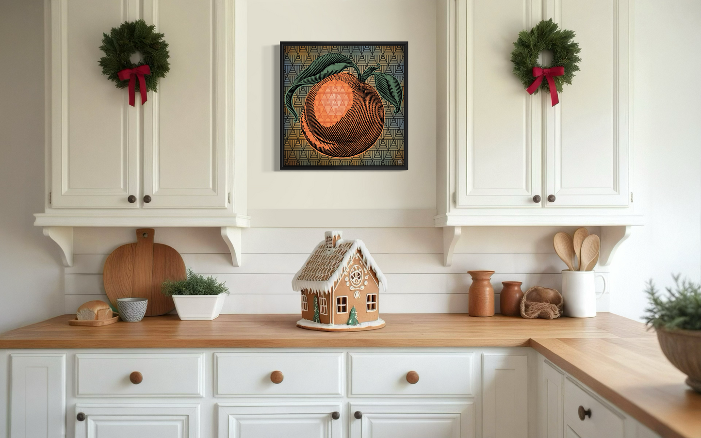 Eat a Peach - Canvas Print