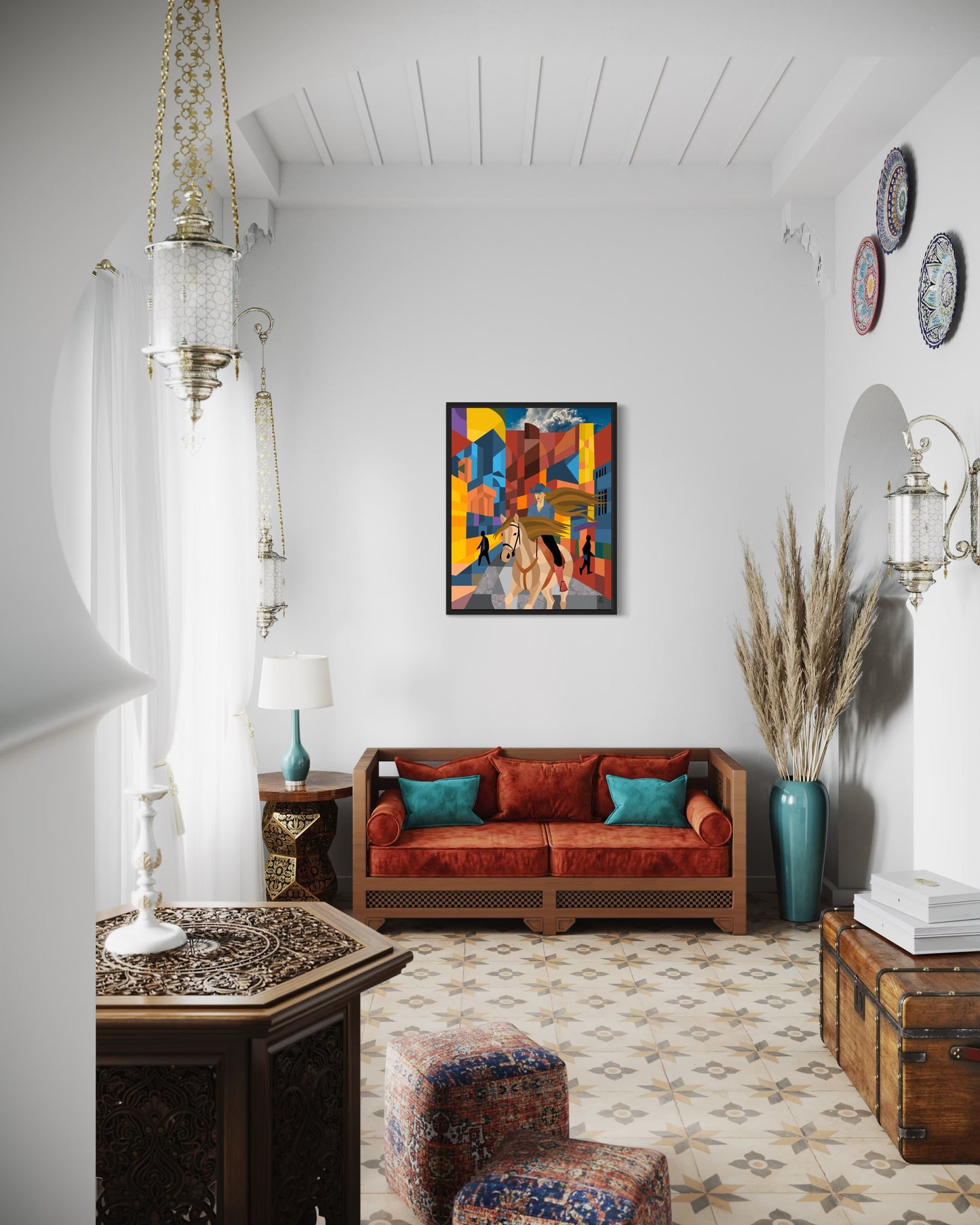 Urban Cowgirl - Canvas Print