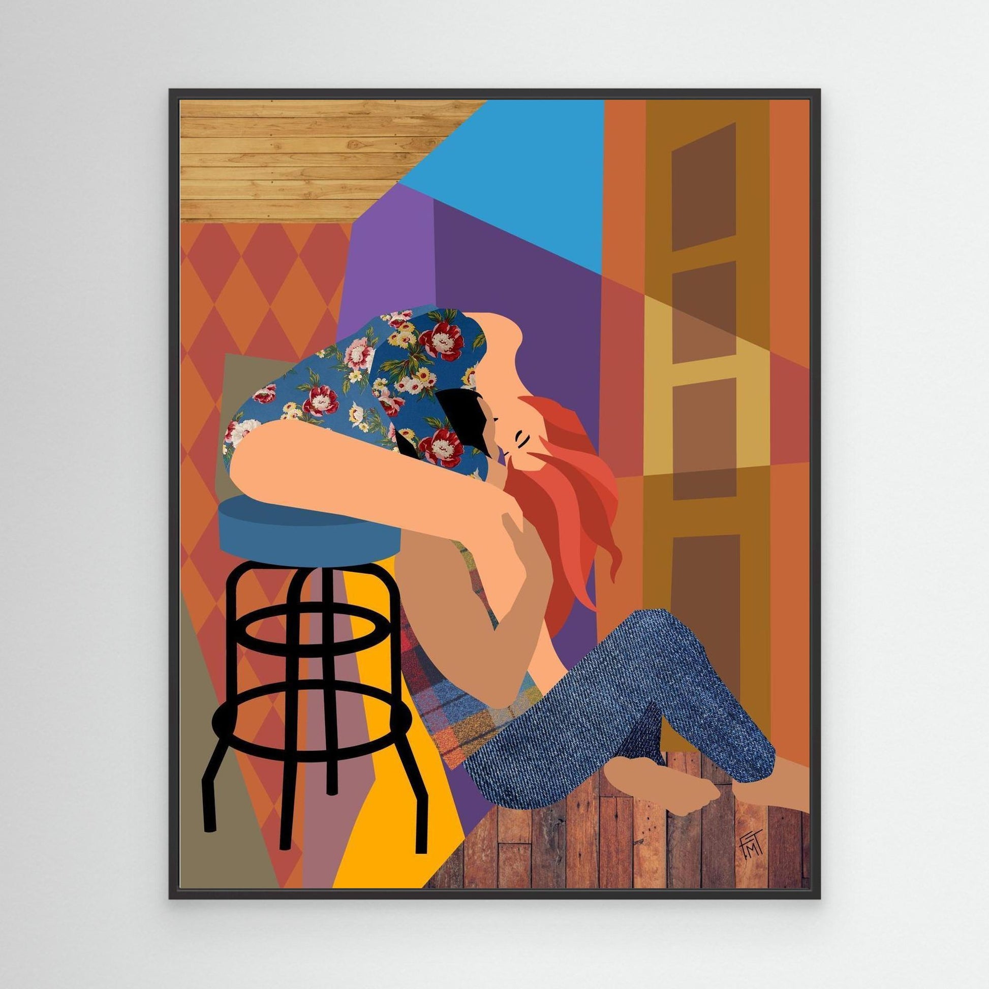 Barstool Etiquette - Canvas Print