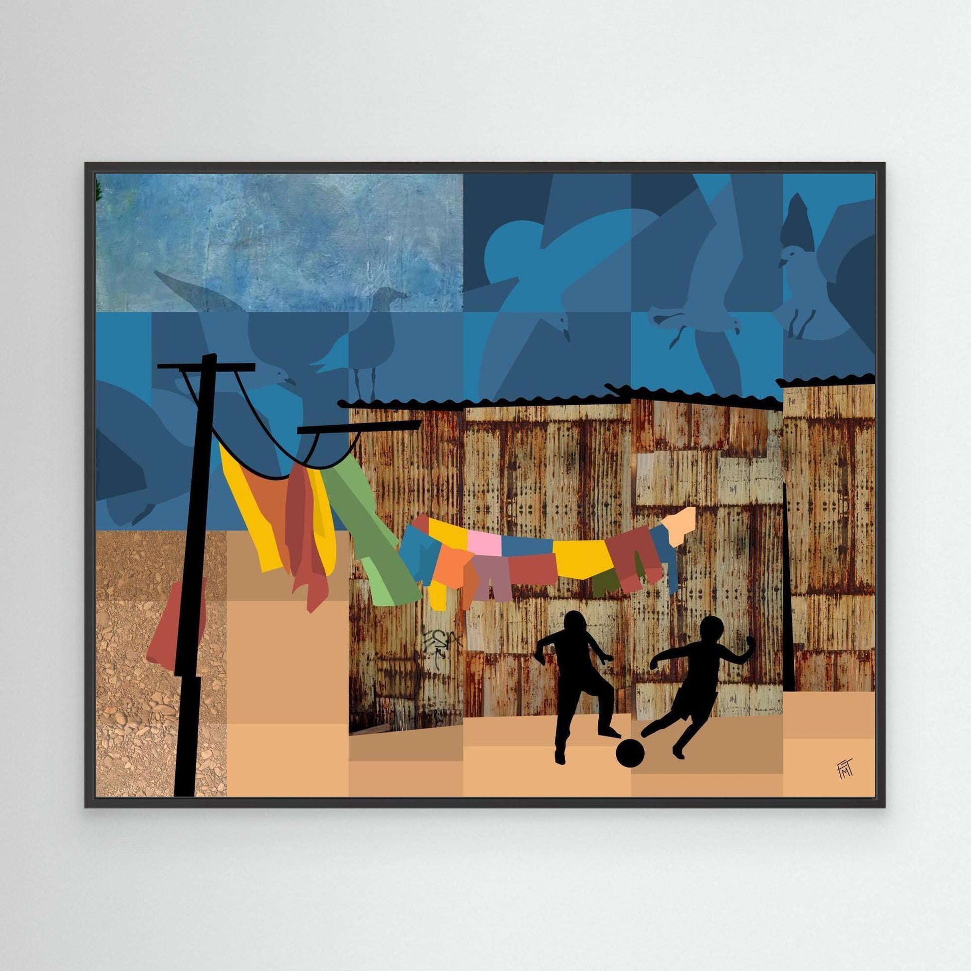 Wash Day Scrimmage - Canvas Print